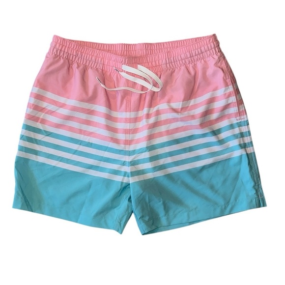 Chubbies Pink Blue Stretch Swim Shorts Size Large NWOT - Picture 4 of 8